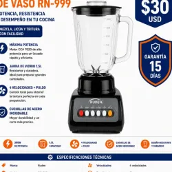 Licuadora de vaso Ruden RN-999