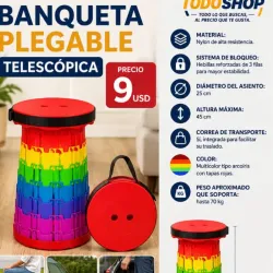 Banqueta plegable telescópica 