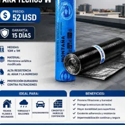 Membrana impermeabilizante para techos