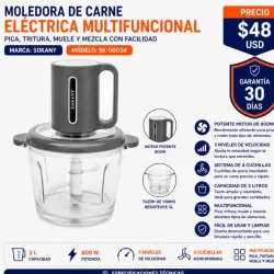 Moledora de Carne Eléctrica Multifuncional SOKANY SK-06034