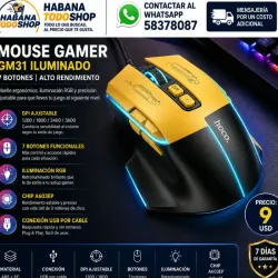 Mouse Gamer con Cable GM31 Iluminado | 7 Botones