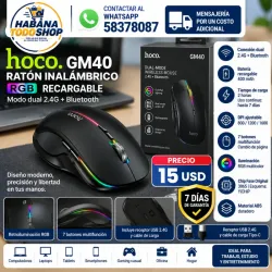 MOUSE INALÁMBRICO HOCO GM40 RGB