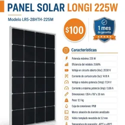PANEL SOLAR LONGI 225W