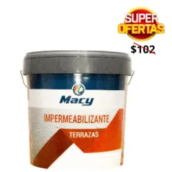 PINTURA IMPERMEABILIZANTE TERRAZA MACY 15 LTS VERDE