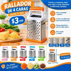 RALLADOR DE 4 CARAS GRATER TC-0004