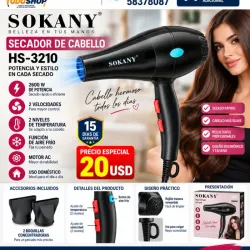 Secadora de Cabello Profesional SOKANY HS-3210
