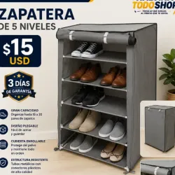 Zapatera de 5 niveles