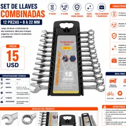 SET DE LLAVES COMBINADAS XIAN YU