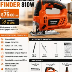 Sierra caladora finder 810w