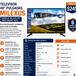 Smart TV MILEXUS de 40”