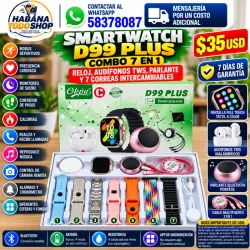 SMARTWATCH D99 PLUS – COMBO 7 EN 1