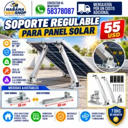 SOPORTE AJUSTABLE PARA PANEL SOLAR ☀️