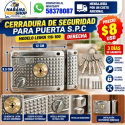 Cerradura de seguridad para puerta s.p.c