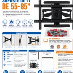 SOPORTE DE TV DE 55 A 85 PULGADAS
