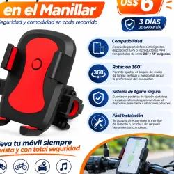 SOPORTE PARA MOVIL EN EL MANILLAR DE LA MOTO