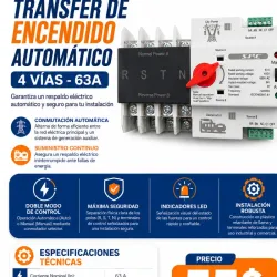 TRANSFER DE ENCENDIDO AUTOMÁTICO 4 VÍAS – 63A