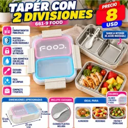 TAPER CON  2 DIVISIONES 661-9 FOOD