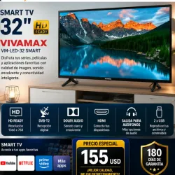 Televisor LED Vivamax de 32" – VM-LED-32 SMART.