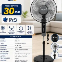 Ventilador de Pedestal Sanumo de 16"