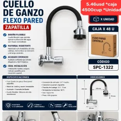 Cuello Ganzo Flexo Pared Zapatilla