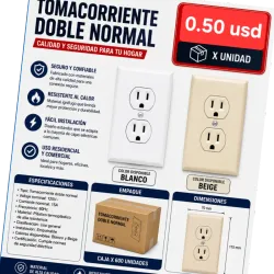 Tomacorriente doble normal