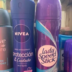 Desodorantes Lady Spidee y Nivea