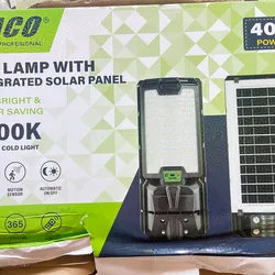 Lámpara de Exterior con Panel Solar 400w