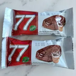 Panquesitos cubiertos de chocolate