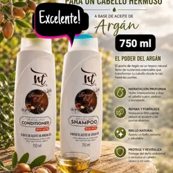 Champú y Acondicionador, Nt de Aceite de Argán