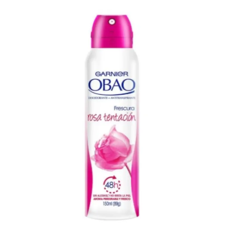 Desodorante spray frescura rosa tentación Garnier Obao (150 ml)