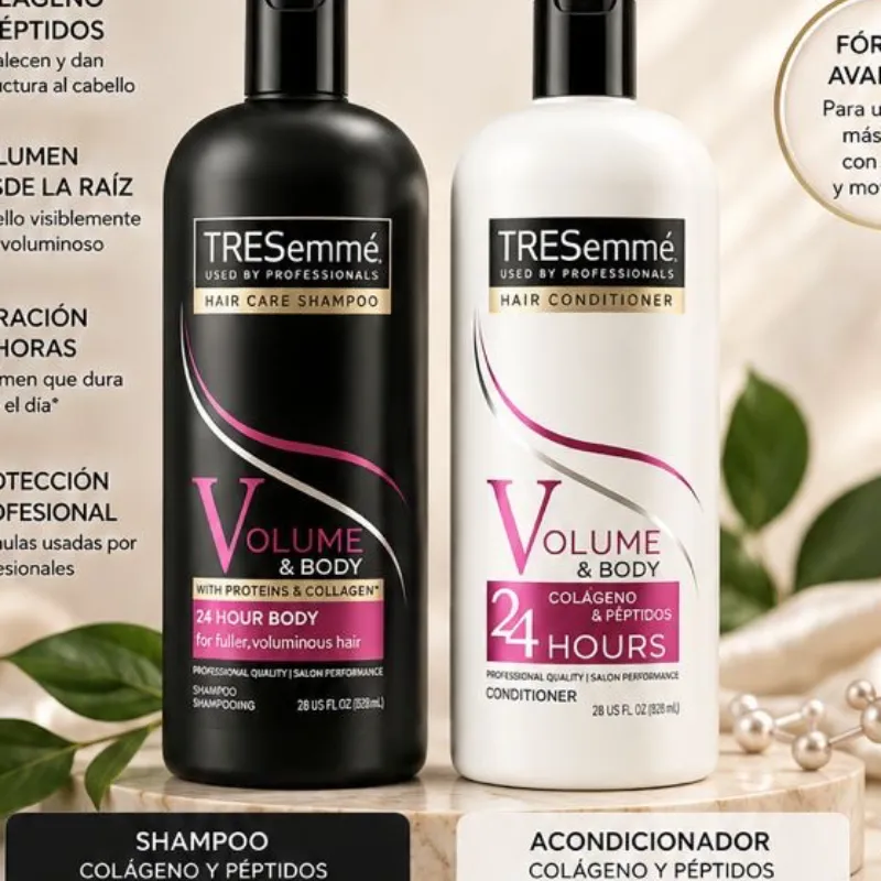 TRESemmé de 828 ml SHAMPOO Y ACONDICIONADOR DE COLÁGENO Y PÉPTIDOS