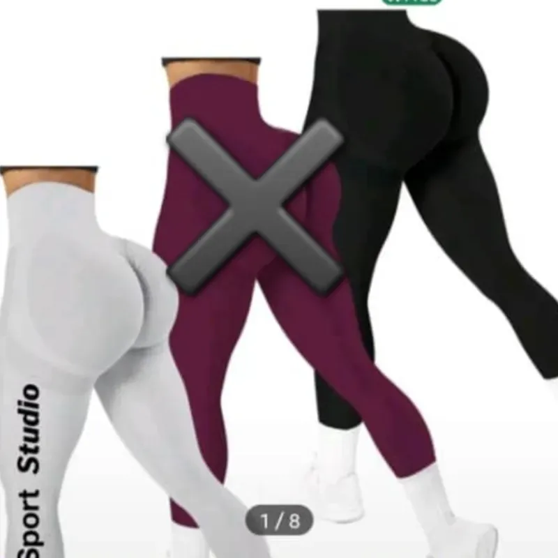 SHEIN Sport Studio Mallas Deportivas De Alta Elasticidad Sin Costuras