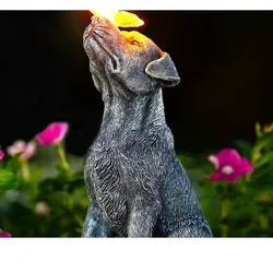 Adorno para exteriores con luz solar en la mariposa