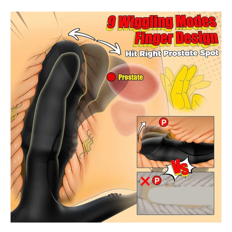 BEISAR Vibrador anal masajeador de próstata