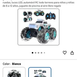 Camión de control remoto anfibio impermeable para niños