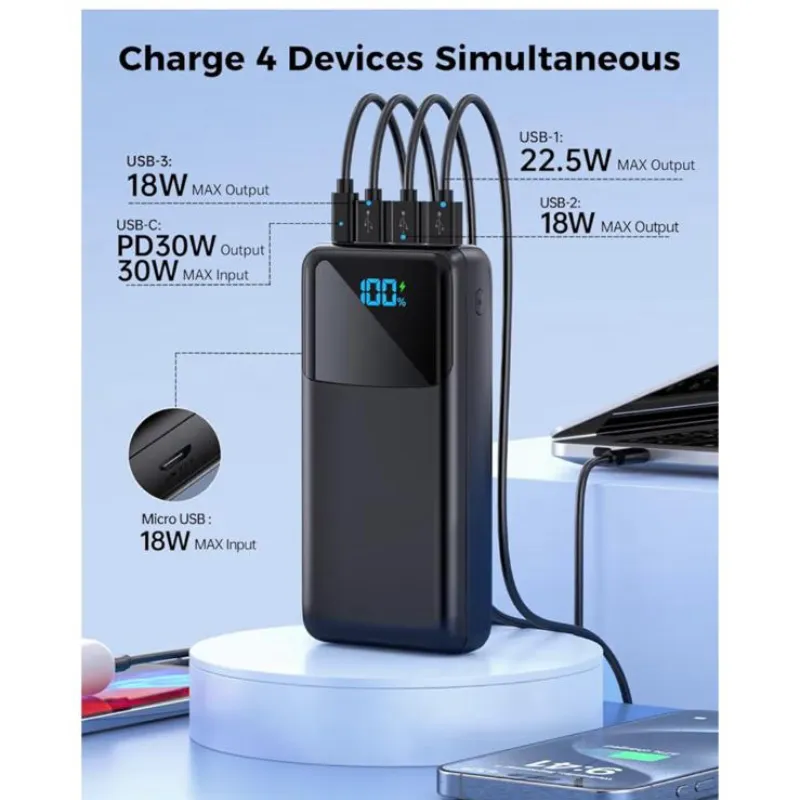 Cargador portátil de 50000 mAh