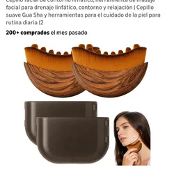 Cepillo facial de contorno linfático