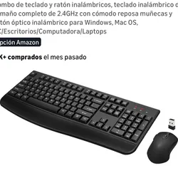 Combo de teclado y ratón inalámbricos