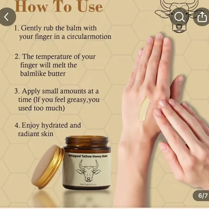 Crema de cebo de res