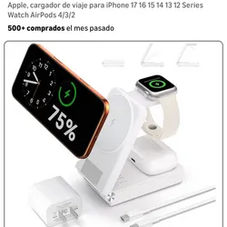 Estación de carga 3 en 1