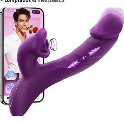 Juguete sexual con vibrador de succión