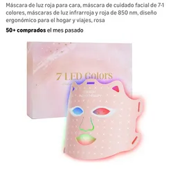 Máscara de luz roja para cara