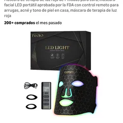 Máscara de terapia de luz roja