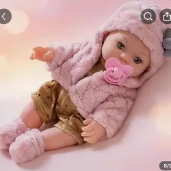 Muñeca Reborn Joven de 12 Pulgadas en Rosa