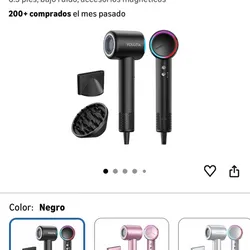 Secador de pelo con difusor para cabello rizado, 110000 rpm
