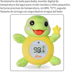 Termómetro de baño para bebé, monitor digital de temperatura del agua para recién nacidos y niños pequeños