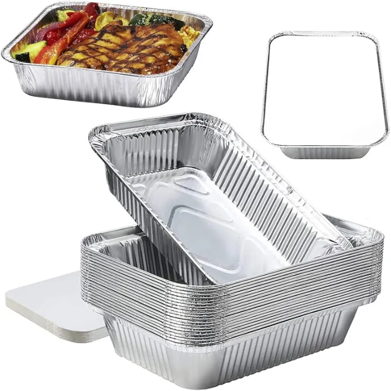 Bandejas de aluminio 1/2 kg (Con Tapa)