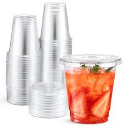 Vasos Domo Tapa Plana 12 onzas