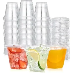 Vasos Domo Tapa Plana 9 onzas