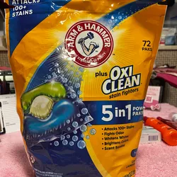 Detergente oxiclean 72 cap 